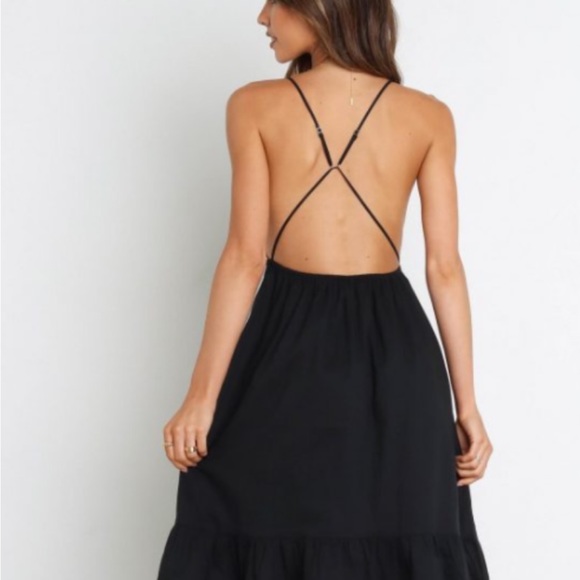 New Petal + Pup USA Black Piero Dress | size 8 small - Picture 8 of 10